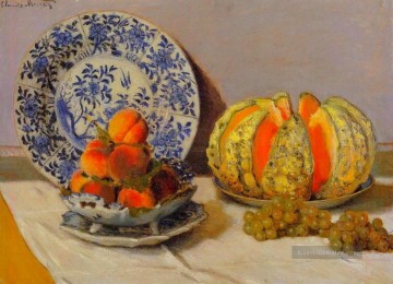 Stillleben mit Melone Claude Monet Ölgemälde